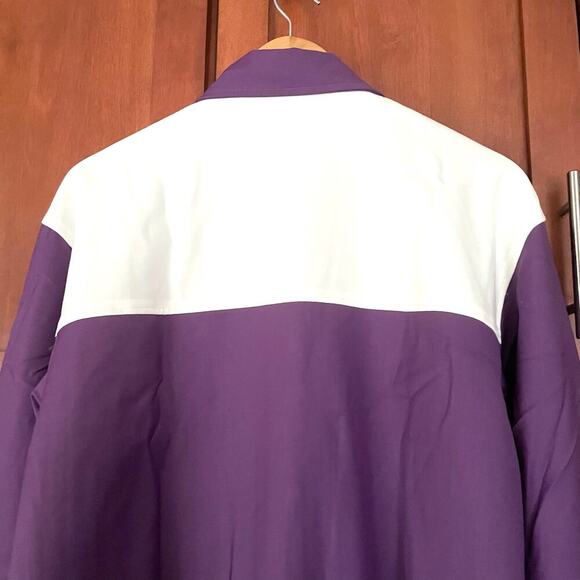 Bogey Boys Color Block Jacket Golf Purple White Size Medium NEW - Picture 6 of 8